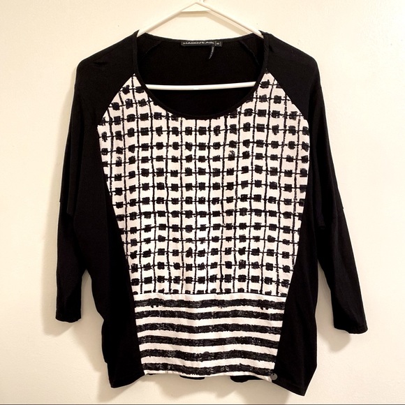 MADO et les Autres 3/4 sleeve black and white - Picture 1 of 8